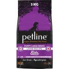 Die Grup Puppy Kids Kuru Köpek Maması, Kuzu Etli, Düşük Tahıllı, Yavru Köpek Mama, Tüm Irklar Için, 3kg
