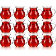 Odea Tr Keyfi Ala 6'li Borosilikat Cam Çay Bardağı Seti, 200ML Termisil Kupa, Şık ve Dayanıklı, Çay Vakti Için Ideal (12 Adet)