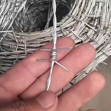Odea Tr Dikenli Tel Çit, Galvanizli 4 Nokta Dikenli Tel Çit Bobinleri, Yüksek Koruma Için 160M Kolay Bükülmüş Dikenli Tel - Çiftlik, Bahçe ve Ev Güvenliği Için Ideal