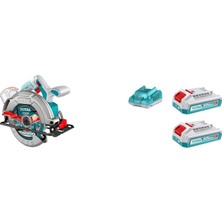Die Grup Set-14 (Total Lı-Ion Akülü Daire TESTERE+P20S 2li 2.0 Ah TFBLI2001 Akü ve Şarj Aleti Seti TFBCPK2212E)