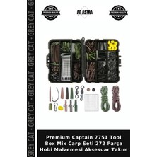 Grey Cat Premium Captain 7751 Tool Box Mix Carp Seti 272 Parça Hobi Malzemesi Aksesuar Takım