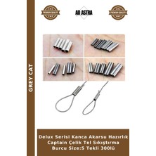 Grey Cat Delux Serisi Kanca Akarsu Hazırlık Captain Çelik Tel Sıkıştırma Burcu Size:s Tekli 300LÜ