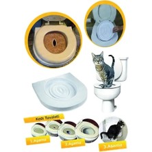 Kedi Tuvaleti Eğitim Seti Ile Klozete Geçiş Kolaylığı