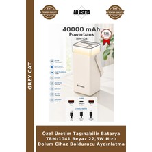 Grey Cat Özel Üretim Taşınabilir Batarya TRM-1041 Beyaz 22,5W Hızlı Dolum Cihaz Doldurucu Aydınlatma