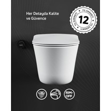 Rafta Nora Vortex Asma Klozet ve Kapak Seti