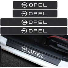 Rafta Opel Carbon Fiber Kapı Eşiği Yazısı Sticker Boya Koruma Çok Renkli, L124