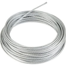 Rafta Tr Güney (G1011) Galvaniz Çelik Halat 2 mm 6x7 70 Metre