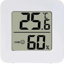 Rafta 45MM Mini Nem Sıcaklık Ölçer Hava Durumu Isı Gösterge Dijital Ekran Termometre Ev Oda Ofis Kuluçka DVM.101.536