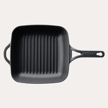 Rafta Siyah Izgara Kare Döküm Tava 26 cm