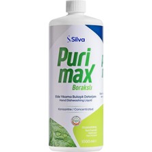 Rafta Purimax Doğal Elde Yıkama Bulaşık Deterjanı 1 Litre, Konsantre Formül, Fosfatsız, Gliserinli Cilt Dostu, Biberon ve Oyuncak Temizliğine Uygun