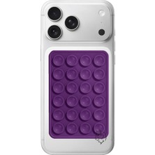 Rafta Tr Silikon Vantuzlu Telefon Tutucu, Ahtapot Vakumlu Tasarım, Telefon Arkası Kılıf Tutucu, Araç ve Masa Üstü Kullanım, Tüm Cep Telefonu Modellerine Uygun, Mor