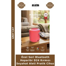 Grey Cat Özel Seri Bluetooth Hoparlör D24 Kırmızı Seyahat Aleti Pratik Cihaz
