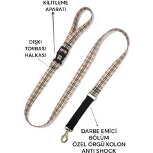 Rafta Tr Köpek Gezdirme Tasması, Bağlama Kilitli, Anti Shock Çok Renkli-Tek Ebat