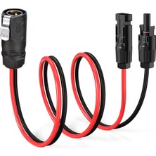 Rafta 10AWG Güneş Paneli Konnektörü Lp-20 Adaptörüne 2pin Güç Rv Güneş Limanları Için Endüstriyel Dairesel Konnektör Güneş Paneli Bavul (2ft)