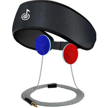 Rafta Kablolu Ayarlanabilir Uyku Kulaklığı Kulak Isıtıcıları Stereo Kafa Bandı Kulak Muffs Ultra Ince Hoparlörler. Yan Uyuyanlar, Spor, Seyahat, Meditasyon Için Mükemmel (Siyah)