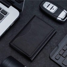 Rafta Tr Bbtech Magsafe Özellikli Mıknatıslı 5 Bölmeli Stand Olabilen Suni Deri KARTLIK%100 Yerli Üretim;siyah