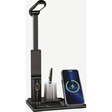 Rafta W799 Premium 3'ü 1 Arada Masaüstü Wireless Telefon Tutacağı & Şarj Aleti
