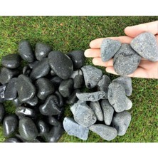 Rafta Siyah Bazalt Dolomit Taş 5 kg 2-4 cm Bazalt Dolomit Taş Siyah Taş Dere Taşı Çakıl Taşı Bahçe Taşı