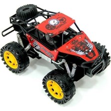 Rafta Rock Crawler Metal Büyük Sürtmeli Arazi Aracı Kırmızı