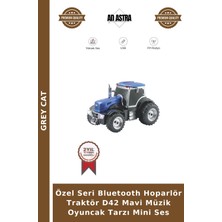 Grey Cat Özel Seri Bluetooth Hoparlör Traktör D42 Mavi Müzik Oyuncak Tarzı Mini Ses