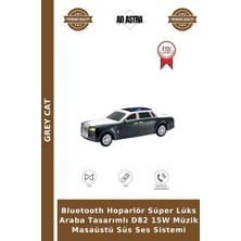 Grey Cat Bluetooth Hoparlör Süper Lüks Araba Tasarımlı D82 15W Müzik Masaüstü Süs Ses Sistemi