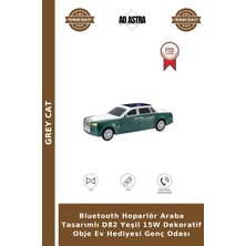 Grey Cat Bluetooth Hoparlör Araba Tasarımlı D82 Yeşil 15W Dekoratif Obje Ev Hediyesi Genç Odası