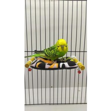 Gy Atelier Muhabbet Kuşu Oyuncaklı Boncuklu Zilli Çadır Salıncak Siyah Beyaz