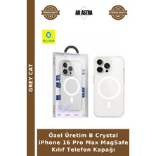 Grey Cat Özel Üretim B Crystal iPhone 16 Pro Max Magsafe Kılıf Telefon Kapağı