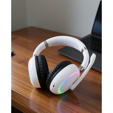 Uslucan Alışveriş Kablosuz Kulak Üstü Kulaklık Bluetooth 5.0 Rgb Işıklı Type-C Şarjlı