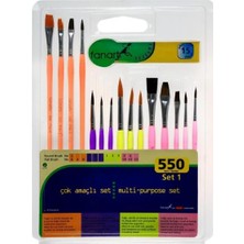 Gy Atelier Lisans Fanart Academy 550 Seri Fırça Seti 1 15'li