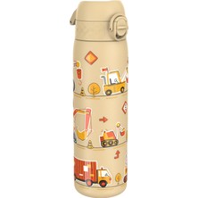 Gy Atelier Hafif Çelik Içecek Şişesi, 600 Ml, Izolasyonsuz, Sızdırmaz, Tek Elle Açılır, Güvenli Kilitleme, Bulaşık Makinesinde Yıkanabilir, Katlanır Kapak, Taşıma Sapı, Kolay Temizlenir, Inşaat Makineleri