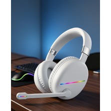 Uslucan Alışveriş Kulak Üstü Kablosuz Kulaklık Bluetooth 5.0 Rgb Aydınlatmalı UCZZMAX17BEYAZ-2-1