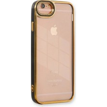 Hace Bazaar Marsilyan™- Apple Iphone 6 Kılıf Liva Lens Silikon - Siyah