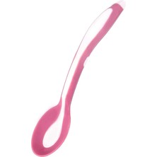 Taşıma Kutulu Mama Kaşığı - Yumuşak Uçlu - Pembe