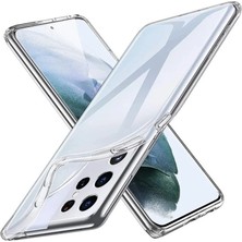 Hace Bazaar Marsilyan™- Samsung Galaxy S21 Ultra Kılıf Lüx Şeffaf Silikon