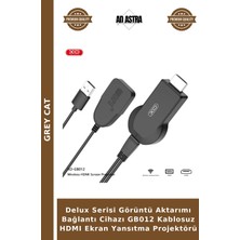 Grey Cat Delux Serisi Görüntü Aktarımı Bağlantı Cihazı GB012 Kablosuz HDMI Ekran Yansıtma Projektörü
