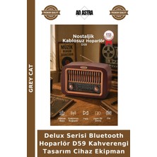 Grey Cat Delux Serisi Bluetooth Hoparlör D59 Kahverengi Tasarım Cihaz Ekipman