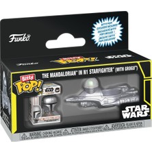 Tr Funko Pop! Bitty Ride: Star Wars - The Mandalorian In N1 Starfighter (Grugu Ile) - Koleksiyon Vinil Figür - Hediye Fikri - Resmi Ürün - Çocuklar ve Yetişkinler Için Oyuncaklar - Star Wars Hayranlar