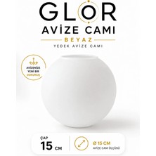 Browia Lighting Glor Beyaz Avize Camı