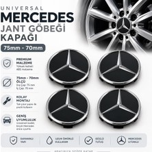 Memo Digital Universal Mercedes Jant Göbeği Kapağı 75MM - 66MM