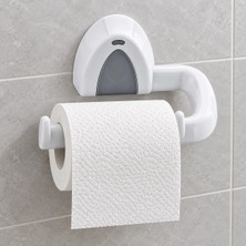 Qlux Ideas Qlux Avantage Tuvalet Kağıtlığı, Beyaz Gri Duvar Tipi Rulo Tuvalet Kağıdı Tutucu