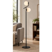 Browia Lighting Salen 2’li Küre Başlıklı Modern Beyaz Lambader