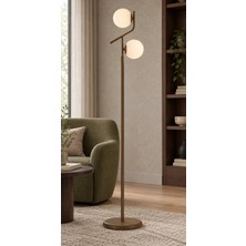 Browia Lighting Salen 2’li Küre Başlıklı Modern Beyaz Lambader