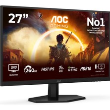 Die Grup Tr Q27G42ZE 27 260Hz (Oc) 1ms HDMI Dp Adaptivesync HDR10 Qhd Fast IPS Gaming Monitör
