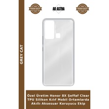 Grey Cat Özel Üretim Honor 8x Şeffaf Clear Tpu Silikon Kılıf Mobil Ortamlarda Akıllı Aksesuar Koruyucu Ekip