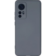 Novis Liora Xiaomi Mi 12 Kılıf Nano Içi Kadife Silikon - Gri