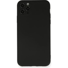 Novis Liora Apple iPhone 11 Pro Max Kılıf Nano Içi Kadife Silikon - Siyah