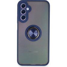 Novis Liora Samsung Galaxy A24 4g Kılıf Montreal Yüzüklü Silikon Kapak - Lacivert