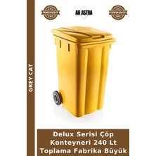 Grey Cat Delux Serisi Çöp Konteyneri 240 Lt Toplama Fabrika Büyük