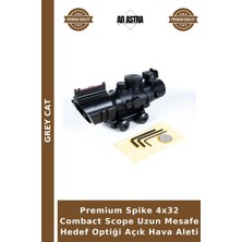 Grey Cat Premium Spike 4X32 Combact Scope Uzun Mesafe Hedef Optiği Açık Hava Aleti